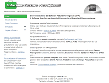 Tablet Screenshot of fattureprovvigionali.it